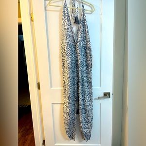 Aqua small beach cover up jumpsuit